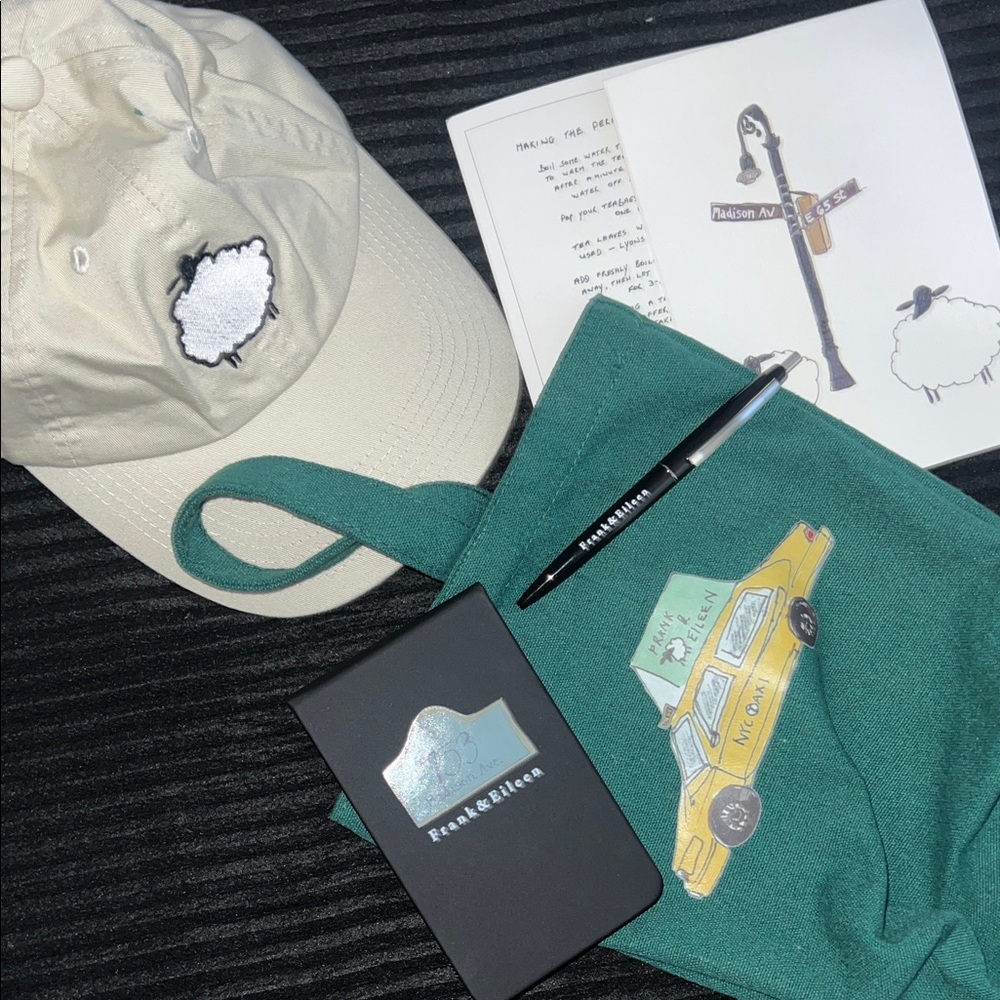 Frank & Eileen Beige Cap and merch
